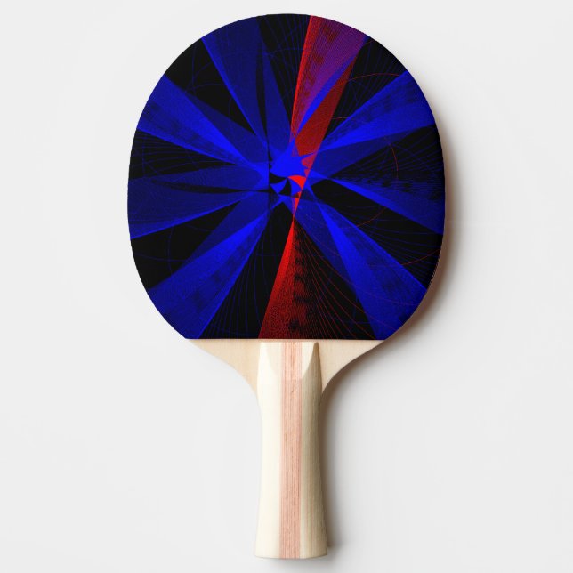 Blueberry Färg Abstrakt Ping Pong Paddle Pingisracket (Framsidan)
