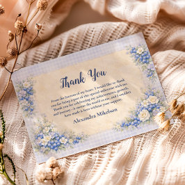 Blueberry Floral Storybook Berry 1st Birthday Tack Kort