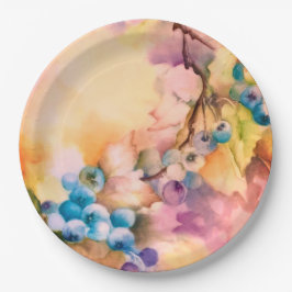 Blueberry Fruit Pattern — Hand-Painted Berries