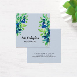 Blueberry Fyrkantigt Visitkort