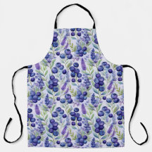 Blueberry Lavender Garden - Watercolor Blommigt