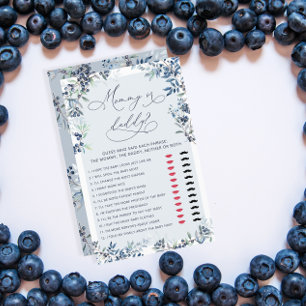 Blueberry Mamma eller Baby Shower Game