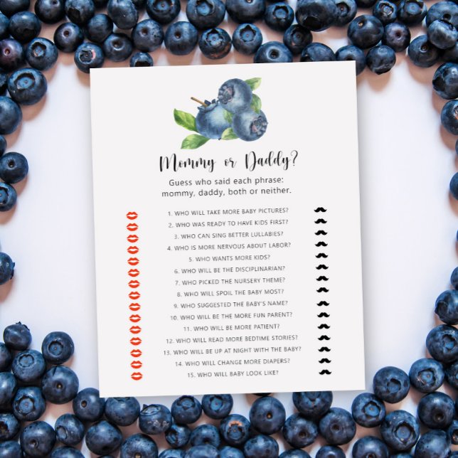 Blueberry - mamma eller babyduschspel (Skapare uppladdad)