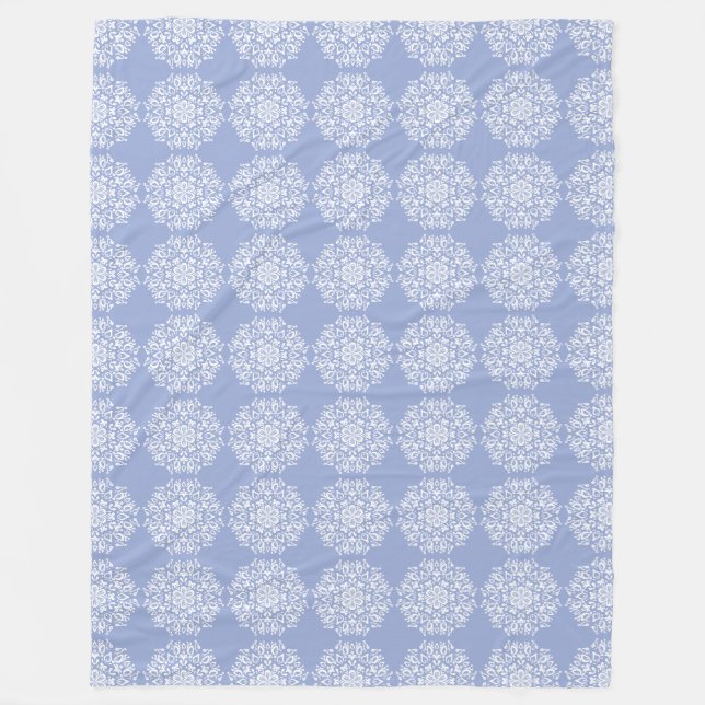 Blueberry Mandala Fleecefilt (Framsidan)