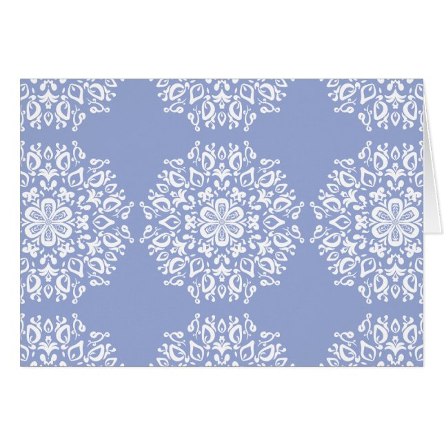 Blueberry Mandala Hälsningskort (Framsidan Horizontal)