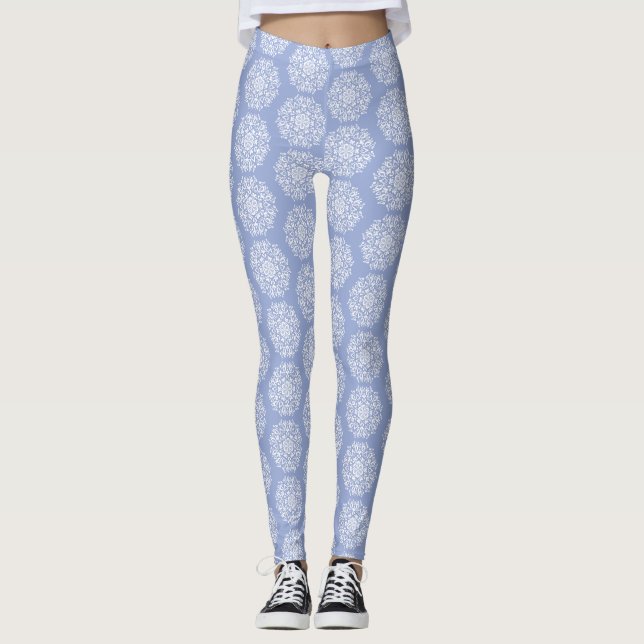 Blueberry Mandala Leggings (Framsida)