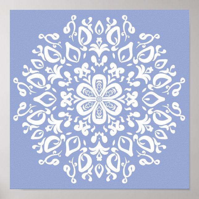 Blueberry Mandala Poster (Framsidan)