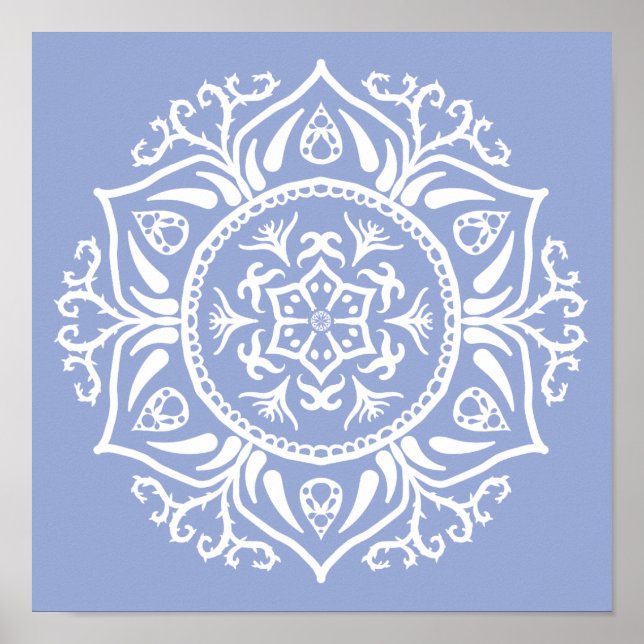 Blueberry Mandala Poster (Framsidan)
