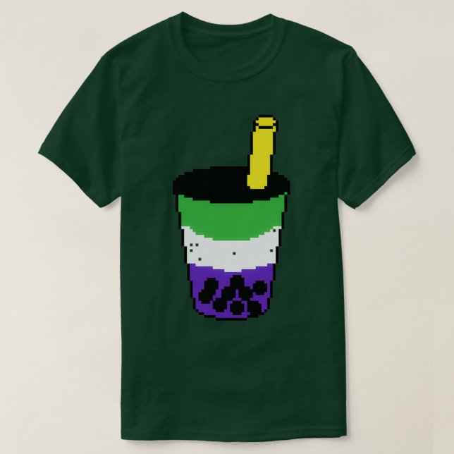 Blueberry Matcha Latte med Tapioca T Shirt (Design framsida)
