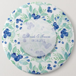 Blueberry Midsommar Rustic Bröllop Knapp