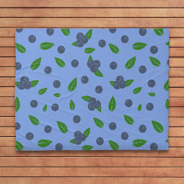 Blueberry mönster Blanket Fleecefilt
