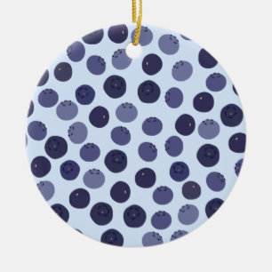 Blueberry Mönster Julgransprydnad Keramik