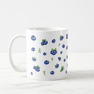 Blueberry Mönster Kaffemugg