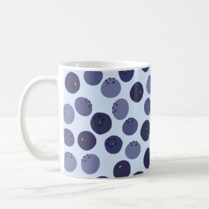 Blueberry Mönster Kaffemugg