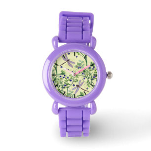 Blueberry mönster med drakar armbandsur