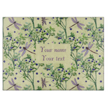 Blueberry mönster med drakflugor