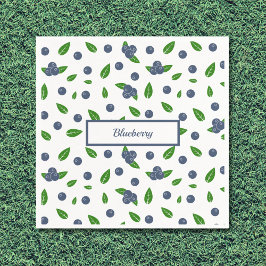 Blueberry mönster Napkins Pappersservett
