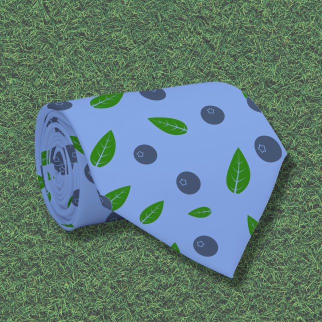 Blueberry mönster Neck Tie Slips (Blueberry pattern Neck Tie)