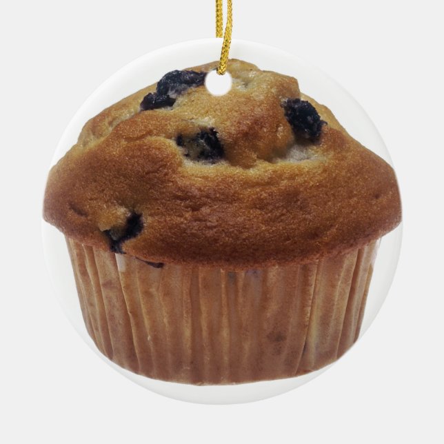 Blueberry Muffin Julgransprydnad Keramik (Framsidan)