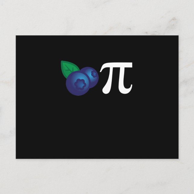 Blueberry Paj Bluebär Eater Berry Älskare Vykort (Framsida)