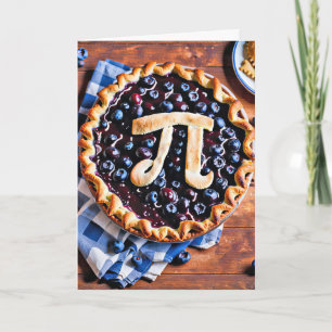 Blueberry Paj för Pi Day Kort