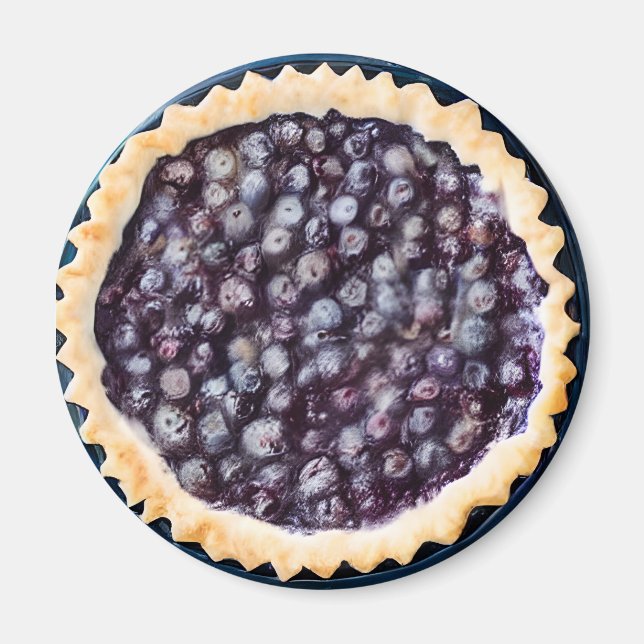 Blueberry Paj och Finare Crust Magnet (Framsidan)