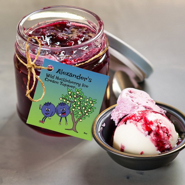 Blueberry Pals Funny Tecknad Sylt Paj och mer Gåvor Etiketter (Skapare uppladdad)