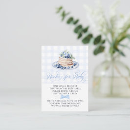 Blueberry Pancake Baby Brunch Baby Shower Bokar Tilläggskort