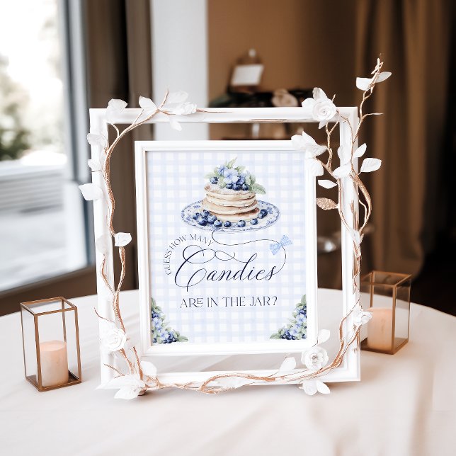 Blueberry Pancake Baby Brunch Baby Shower Boy Poster (Skapare uppladdad)