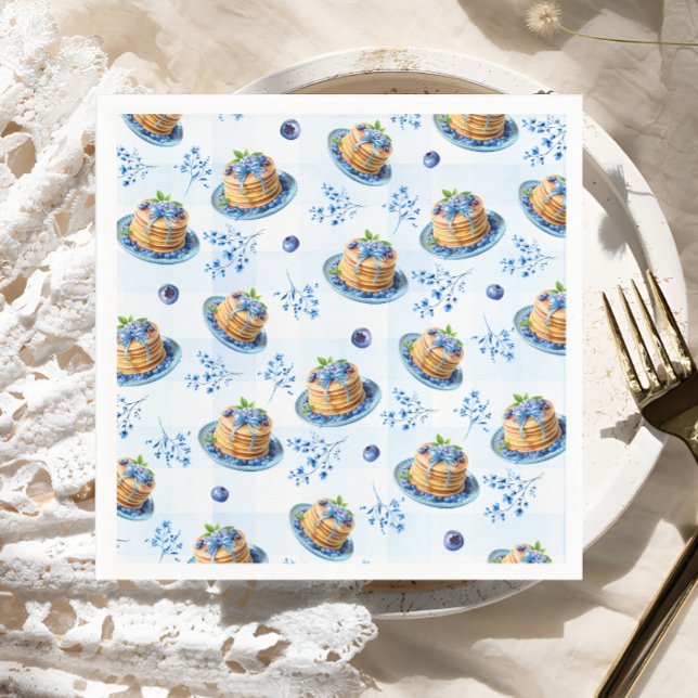 Blueberry Pancake Baby Brunch Baby Shower Pappersservett (Skapare uppladdad)