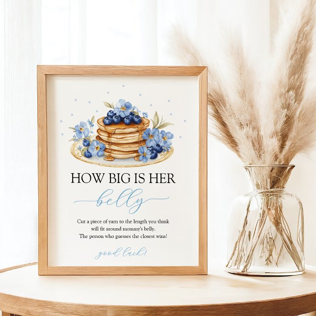 Blueberry Pancake Baby Brunch Belly Sign Poster (Skapare uppladdad)