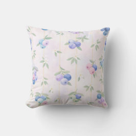 blueberry pattern with leaves kudde