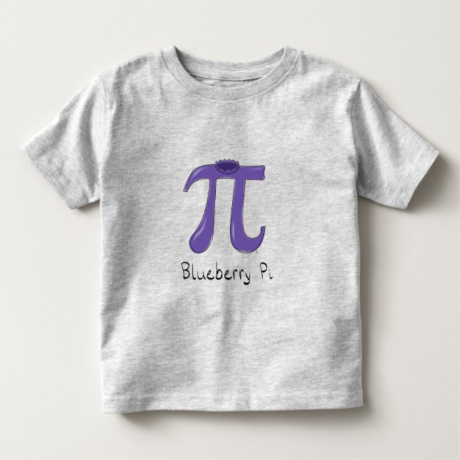 Blueberry Pi Cute Math Barn Småbarn T-Shirt (Framsida)