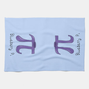 Blueberry Pi Symbol Cute Math Teacher Kökshandduk