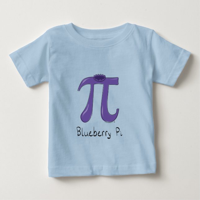 Blueberry Pi Symbol Cute Math Teacher T Shirt (Framsida)