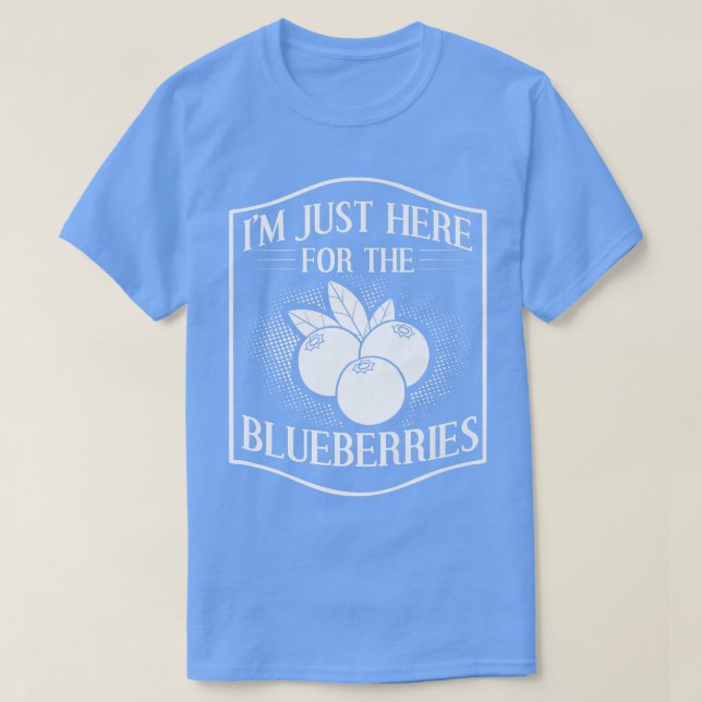 Blueberry Plant Bluebär Farmer Bush Träd Muffi T Shirt (Design framsida)