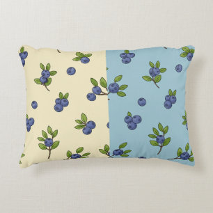Blueberry Repeat Mönster - Pastel Vibe Prydnadskudde