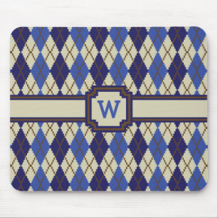 Blueberry Scone Argyle Mousepad Musmatta
