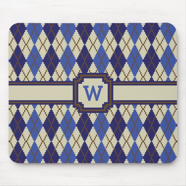 Blueberry Scone Argyle Mousepad Musmatta (Framsidan)