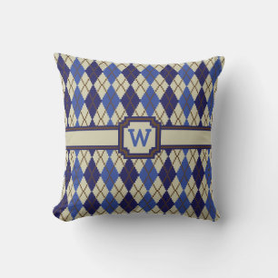 Blueberry Scone Argyle Pillow Kudde