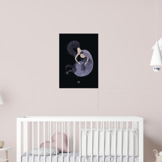 BLUEBERRY SEAHORSE av Alexandra Dikaia Poster