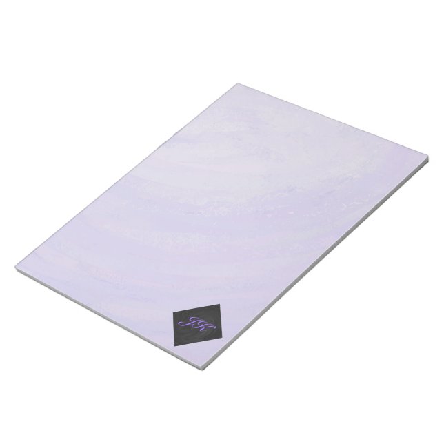 Blueberry Smear och Black Monogram Anteckningsblock (Vinklad)