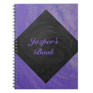 Blueberry Smear och Black Monogram Anteckningsbok