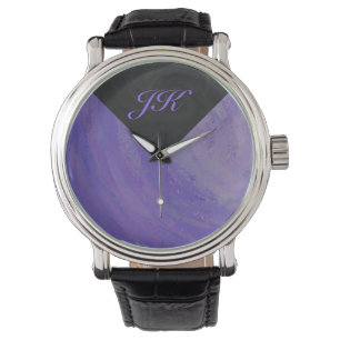 Blueberry Smear och Black Monogram Armbandsur