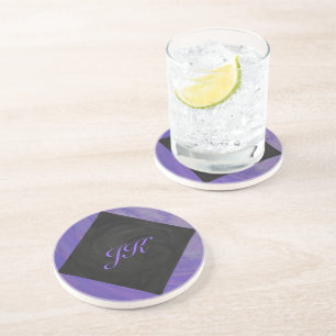 Blueberry Smear och Black Monogram Underlägg
