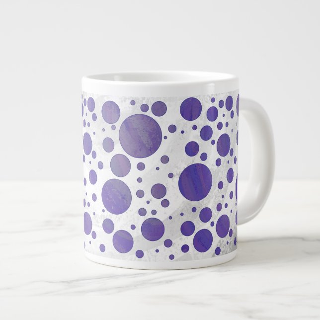 Blueberry Smear Polka Dot Jumbo Mugg (Framsida höger)