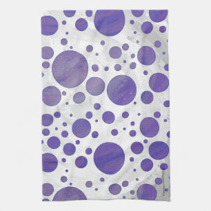 Blueberry Smear Polka Dot Kökshandduk