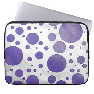 Blueberry Smear Polka Dot Mönster Laptop Fodral