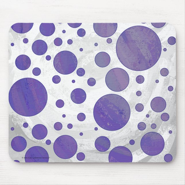 Blueberry Smear Polka Dot Musmatta (Framsidan)
