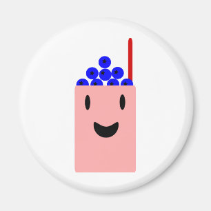 Blueberry Smoothie söt Magnet